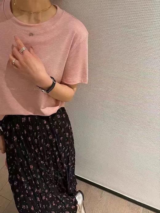 净版莱赛尔天丝羊毛短袖/仿天丝蝴蝶结短袖 商品图3