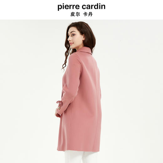 皮尔卡丹女装新中式简约百搭毛呢大衣 商品图2