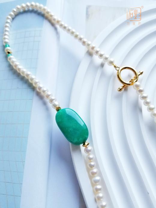 天然珍珠天河石随形项链 商品图0