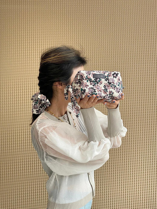 TYNVIE 蝴蝶结方形手包和发带 - 印花 商品图3