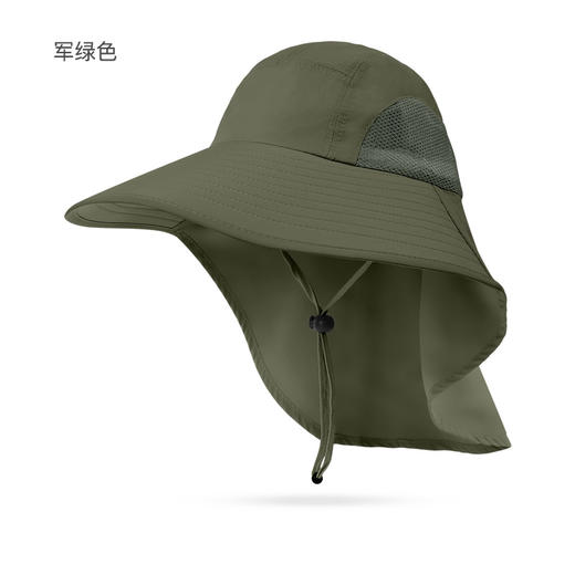 雀说 夏季防晒渔夫帽子男士护颈遮阳帽XMZ167 商品图5