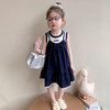 【时尚牛仔吊带裙两件套，洋气套装！】女童牛仔吊带裙两件套 2025夏季新款 时尚小女孩洋气套装 中小童夏装-QQ 商品缩略图2