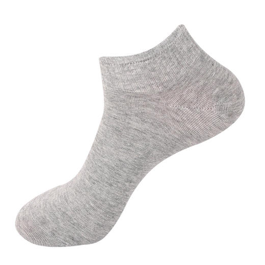 【捡漏价！29抢5对！经典纯棉袜！】纯棉舒适，男女同款黑白灰船袜🔥百搭又透气，告别闷脚的每一天！🧦男女学生纯棉袜 商品图4