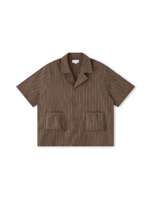 Evistub/E-5XCS652/全棉色织条纹短袖衬衫男 商品图2