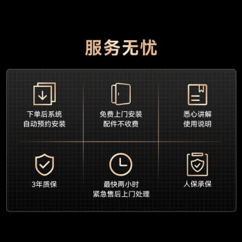 京东京造智能门锁M1 指纹锁 C级锁芯 密码锁防盗门锁门卡电子锁免费安装 商品图1
