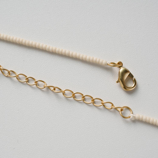 ROMI STUDIO 铜项链 简约设计感日本进口米珠串珠锁骨链24SSS230 商品图4