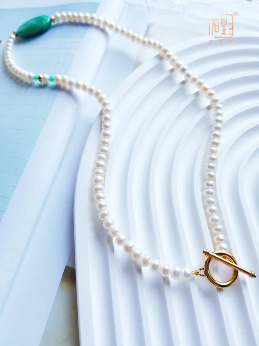 天然珍珠天河石随形项链 商品图6