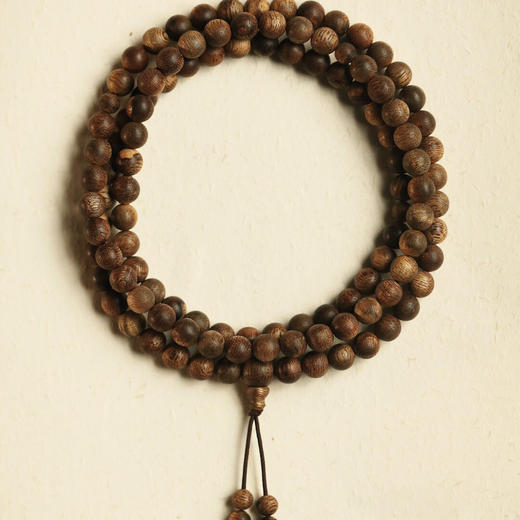 【青山特惠】0.6x108颗 野生老料文莱沉香手串手链14.39g c4509 商品图1