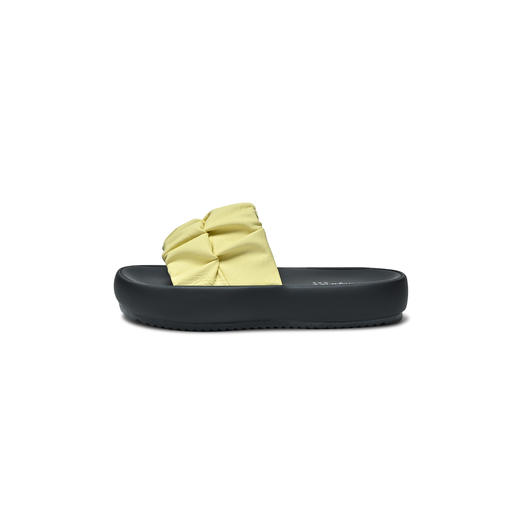 经典鲨2025年夏季新品露趾厚底舒适甜美褶皱实用室内外休闲凉拖鞋KW393-529011 商品图7