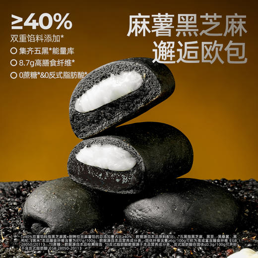 【退酮过渡】【生酮不可】【短保产品不支持无理由退货】哥本™全麦魔芋五黑欧包（麻薯黑芝麻味&油泼辣子味） 商品图3