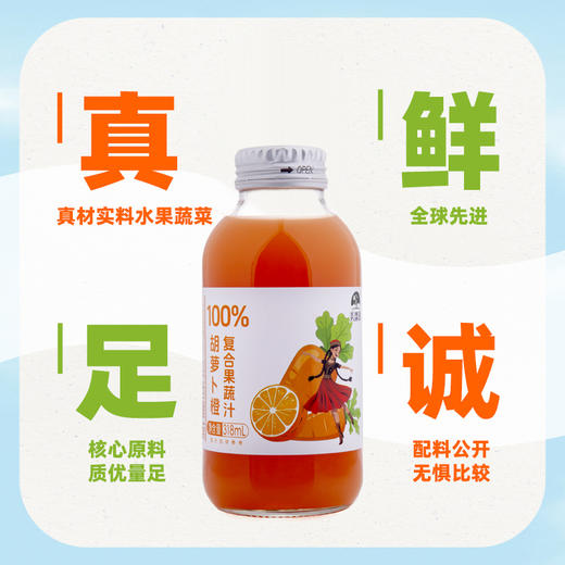 【全国包邮】新疆胡萝卜橙汁（318ml*5瓶） 商品图3