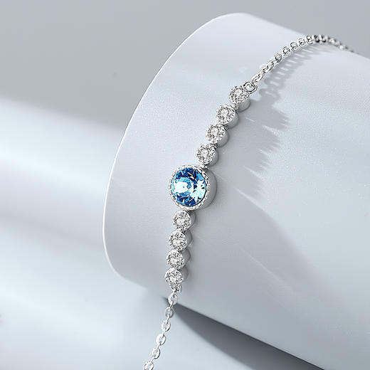 Winy925银海洋心手链配证书送女友闺蜜节日礼物 商品图3