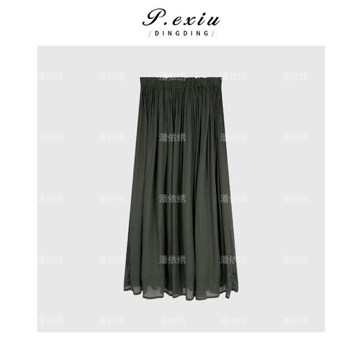 04-1潘依绣丁丁宠粉【晚风铃】100%人丝薄款飘逸仙气半身裙 WH00333 商品图2