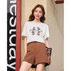 IEF/爱依服2025上衣夏季 韩版休闲通勤气质小众猫咪印花T恤B0268-X- 商品缩略图1