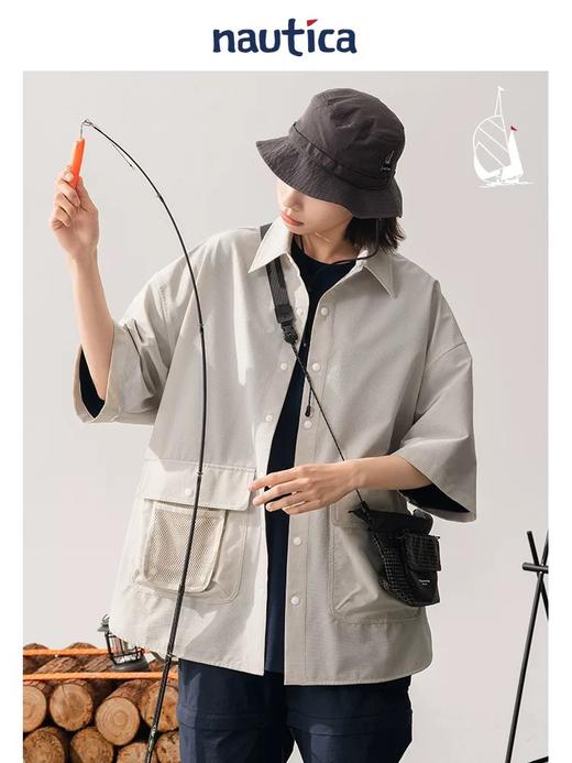 D060418日系中性户外山系男女同款工装风衬衫WW5137 商品图4