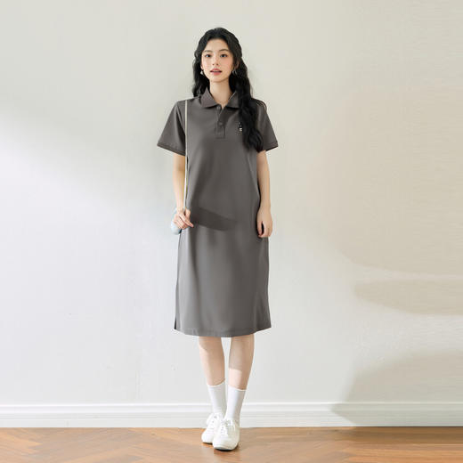 【商场同款】【萌宠系列】诗凡黎猫咪刺绣POLO裙25夏新款简约连衣裙3G4690821 商品图1