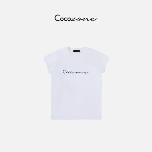 COCO ZONE美式高街复古圆领字母甜酷风短袖T恤23C30323 商品图2