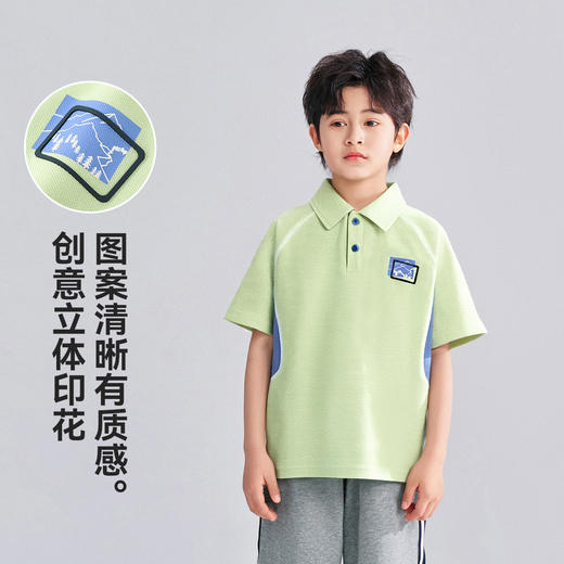 【120-165】【可可鸭】男童夏季短袖POLO衫T恤（95%棉 5%氨纶） 商品图2