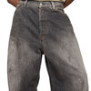 Acne Studios 2025春夏新品 男士2023M做旧复古宽松阔腿牛仔裤黑色 B00396 商品缩略图4
