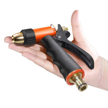 奥瑞驰高压力洗车水枪用品冼摩托车家用浇花清洗工具 单枪+无接头无水管 商品图3