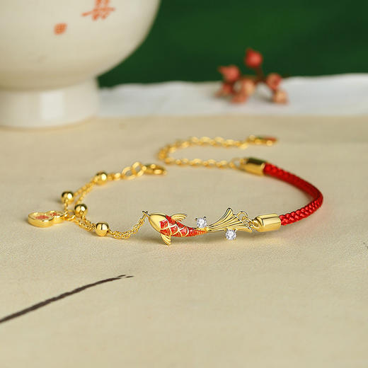 Winy925银鸿运锦鲤手链配证书送女友闺蜜节日礼物 商品图3