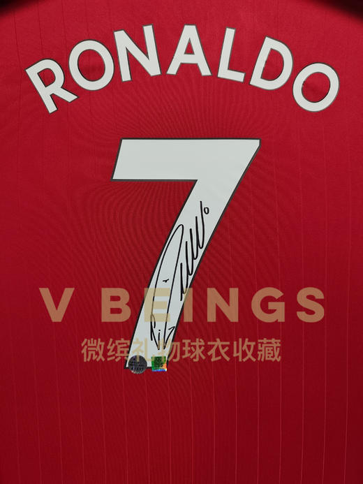 收藏系列 C罗 曼联队7号 22/23赛季 亲笔签名球衣 商品图2