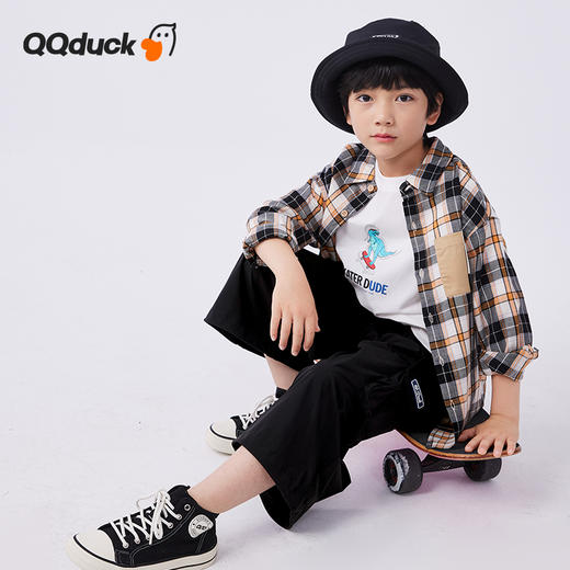 【120-165】【可可鸭】男童帅气百搭工装裤九分裤 商品图6