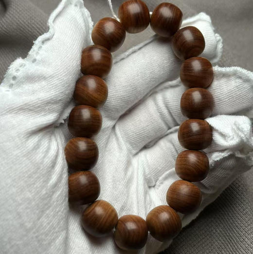 【青山特惠】12*13*17颗沉水级黑肉印度迈索尔正区老山檀手串 l6 商品图6