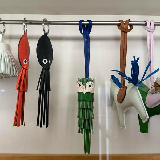 拼色 EP/SW/羊羔皮 猫头鹰流苏挂件（YT） 商品图13