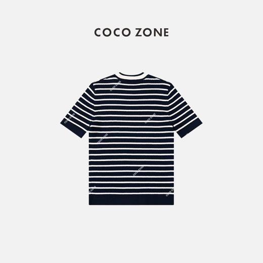 COCO ZONE 2023新款藏蓝条纹T恤 23C18078 商品图1