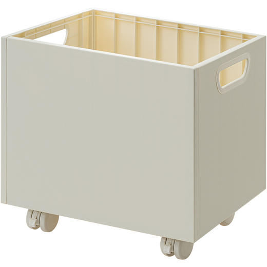 厂家直销塑料桌下可移动书架带滑轮简约学生书本整理收纳箱 商品图4