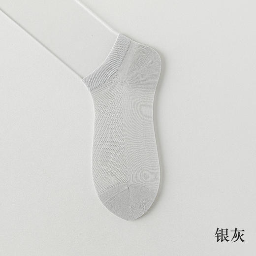 【蚕丝袜！59抢6对！🔥】男士必备桑蚕丝船袜，薄如蝉翼❄透气速干不惧汗！宛如第二层肌肤，舒适防磨脚💨快来体验贴身“小空调”🍃桑蚕丝袜子 男士夏季薄款短袜网眼透气凉感隐形船袜 防臭无骨休闲袜 商品图7