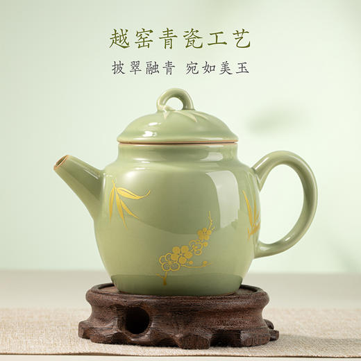 【故宫茶具】梅竹双清茶具套装瓷质茶杯茶壶礼盒送长辈生日礼物 商品图2