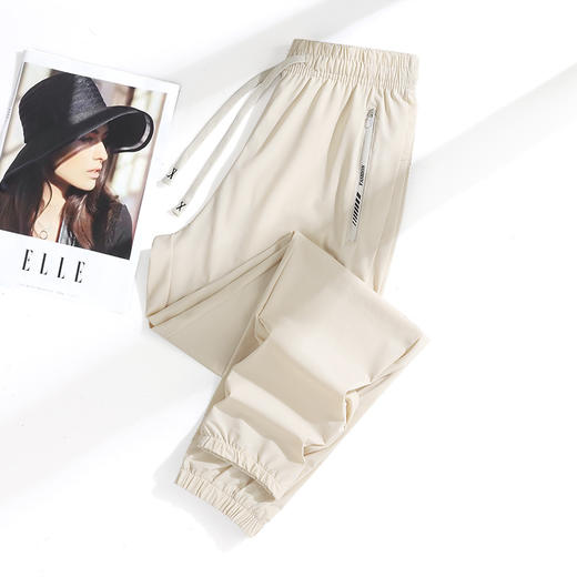 红览 夏季新款冰丝裤速干透气男女同款弹力柔软抗皱降温情侣防晒裤5ZF-2221 商品图5