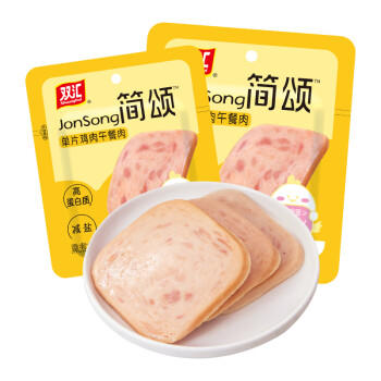 双汇 鸡肉午餐肉40g*6袋 大片独立包装休闲零食减脂开袋即食火锅烧烤 /粮油调味 /方便食品 /火腿肠 商品图5