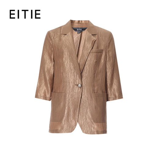 EITIE爱特爱复古修身经典百搭通勤西装外套女夏季新款8203909 商品图6