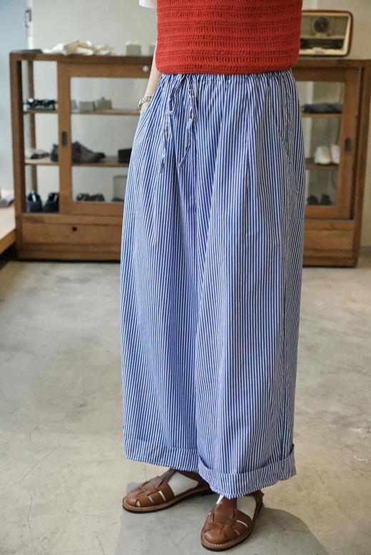 NITTO 蓝白细纹休闲裤 商品图0