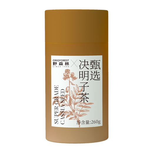 【野森林】纸筒 甄选决明子茶260g 商品图0
