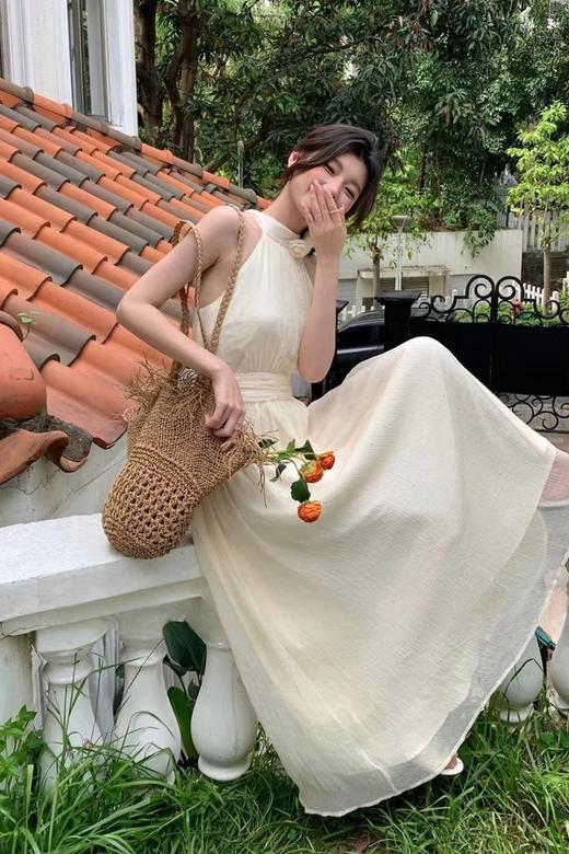 ELLA JADE 立体花朵挂脖绝美仙女长裙 20401 商品图6