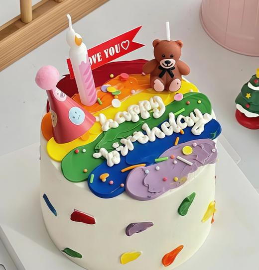 『手绘系列』彩虹小熊 商品图0