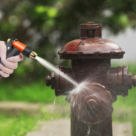 奥瑞驰家用高压力洗车水枪浇花水管套装工具刷车神器 水枪+接头+10米管