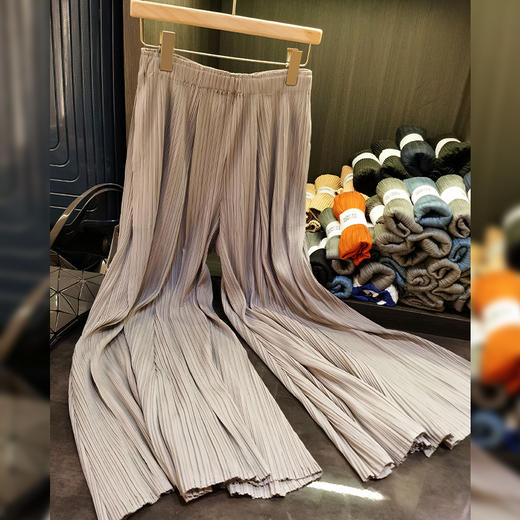 TZW-高级感三宅宽松垂感褶皱阔腿裤 商品图3