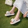 西遇法式小凉拖鞋女夏外穿新款配裙蝴蝶结凉鞋软底平底一字拖D0956709 商品缩略图2