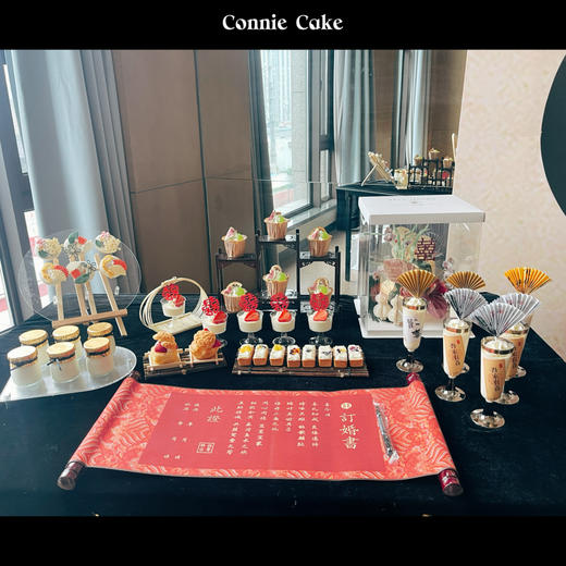 新中式贵族公主订婚甜品台 商品图2