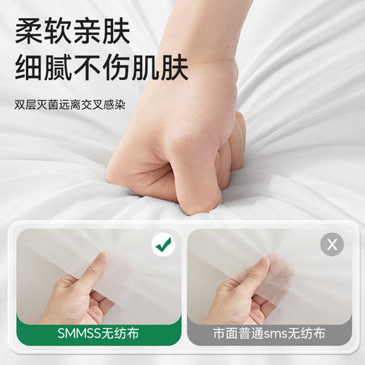 Freego一次性「三件套」酒店隔脏床上用品-床单被罩枕套被套 商品图2