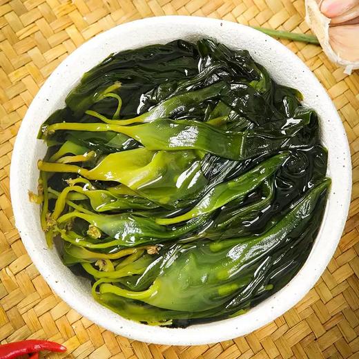 霞浦海带嫩苗#嫰滑鲜爽，盐渍锁鲜无添加，低脂肪好吃不胖，色泽翠绿无海腥味，凉拌火锅煲汤，1袋凉拌3-4人份 商品图1