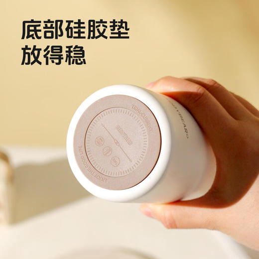 杯具熊双饮大容量陶瓷内胆盛开双饮保温杯便携吸管杯伴手礼水杯550ml 商品图10