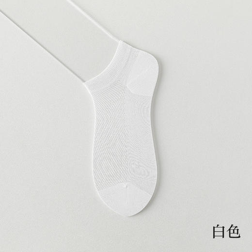 【蚕丝袜！59抢6对！🔥】男士必备桑蚕丝船袜，薄如蝉翼❄透气速干不惧汗！宛如第二层肌肤，舒适防磨脚💨快来体验贴身“小空调”🍃桑蚕丝袜子 男士夏季薄款短袜网眼透气凉感隐形船袜 防臭无骨休闲袜 商品图8