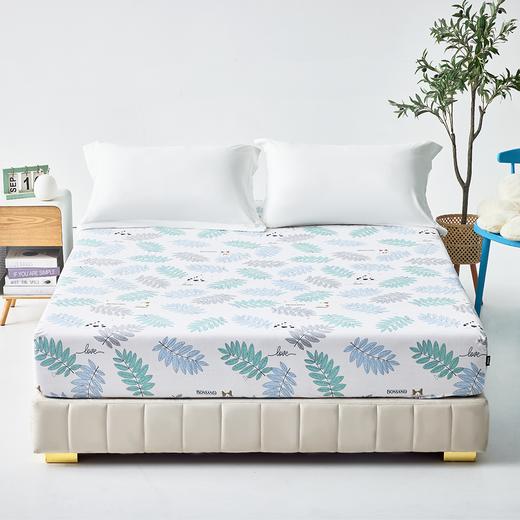 多喜爱 元气colour舒适床笠 妍紫/松石绿/樱花粉/浅绿/海洋蓝/豆沙粉/喵芙 A类标准 28cm高围布 床笠单件床罩全包席梦思床垫套保护罩 商品图2