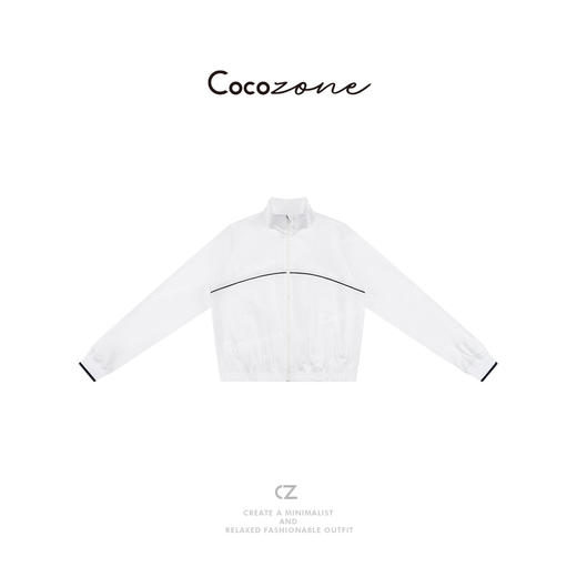 COCO ZONE 刘一一 运动感拼接立领简约透气网女式外套 CD1A0704 商品图0